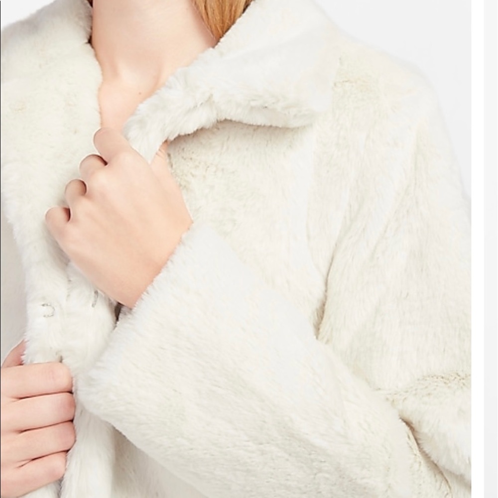Brand New Express Faux Fur jacket.
